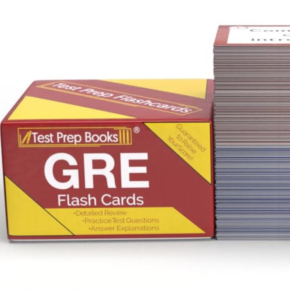 GRE Study Flash Cards - Practice Questions - Answer Explanations Test Prep Books
